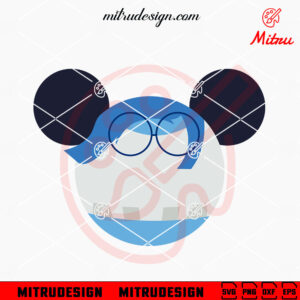 Sadness Inside Out Disney Mouse Head SVG, PNG, DXF, EPS, Digital Download