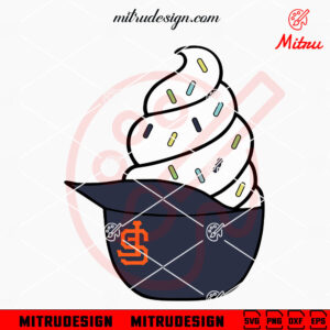 San Francisco Giants Ice Cream Hat SVG, PNG, DXF, EPS, Clipart