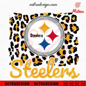 Pittsburgh Steelers Leopard SVG, PNG, DXF, EPS, Instant Download