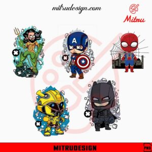 Super Hero Bundle PNG, Aquaman, Captain America, Spider Man PNG, Digital Download
