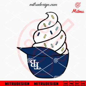 Tampa Bay Rays Ice Cream Hat SVG, PNG, DXF, EPS, Designs