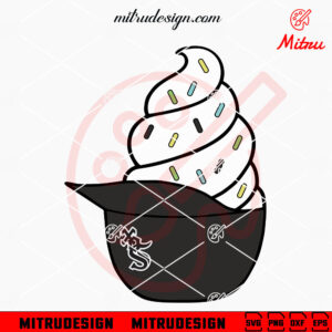 Chicago White Sox Ice Cream Hat SVG, PNG, DXF, EPS, For Stickers