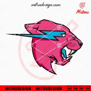 Mr Beast Pink Logo SVG, PNG, DXF, EPS, Digital Download