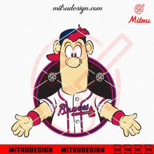 Blooper Mascot SVG, Atlanta Braves Blooper SVG, PNG, DXF, EPS, Cut Files