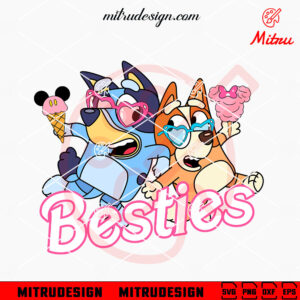 Bluey Bingo Besties SVG, Bluey Sister SVG, PNG, DXF, EPS, Digital Download