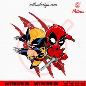 Deadpool And Wolverine SVG, Deadpool Movie 3 SVG, PNG, DXF, EPS, Downloads