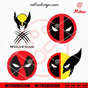 Deadpool And Wolverine Logo Bundle SVG, Deadpool 2024 SVG, PNG, DXF, EPS, Cricut