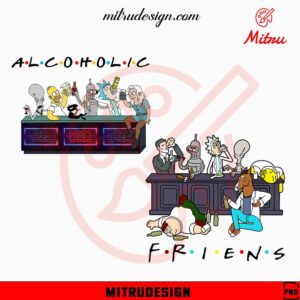 Funny Alcoholic Friends Cartoon PNG, Beer Drink Party PNG, Download