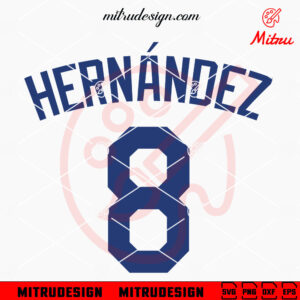 Enrique Hernández 8 Jersey SVG, Hernández Los Angeles Dodgers SVG, Instant Download