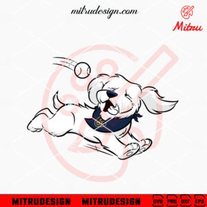 Hank The Ballpark Pup SVG, Cute Milwaukee Brewers Dog Mascot SVG, Cutting Files