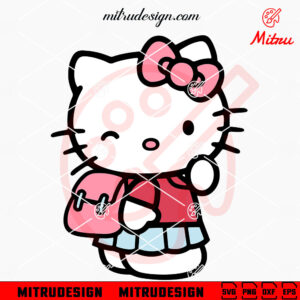 Hello Kitty Back To School SVG, PNG, DXF, EPS, Cut Files