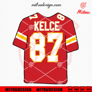 Kelce 87 Jersey SVG, Travis Kelce SVG, Kelce Chiefs SVG, PNG, DXF, EPS, Files