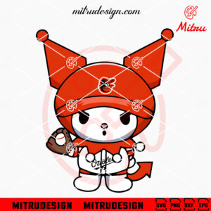 Kuromi Baltimore Orioles SVG, Funny Kuromi Orioles Baseball SVG, PNG, DXF, EPS, Cricut