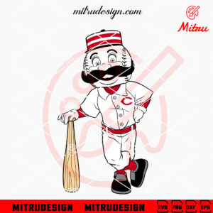 Mr Redlegs Cincinnati Reds SVG, PNG, DXF, EPS, Digital Download