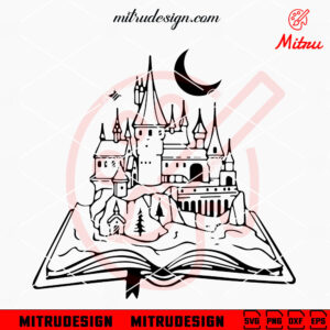 Harry Potter Magic Castle SVG, Hogwarts School SVG, Wizardry SVG, PNG, DXF, EPS, Files