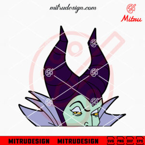 Maleficent Peeking SVG, PNG, DXF, EPS, For Stickers