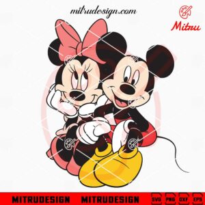 Mickey And Minnie SVG, Cute SVG, Disney Mouse Cartoon SVG, PNG, DXF, EPS