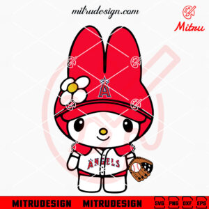 My Melody Los Angeles Angels SVG, PNG, DXF, EPS, For Cricut