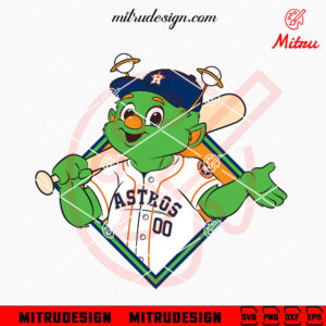 Houston Astros Mascot Orbit SVG, PNG, DXF, EPS, Digital Downloads