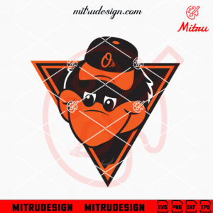 Oriole Bird Mascot SVG, Baltimore Orioles Mascot Logo SVG, PNG, DXF, EPS