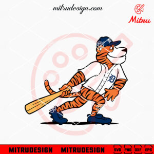 Detroit Tigers Paws Mascot SVG, Detroit Baseball SVG, PNG, DXF, EPS, Files