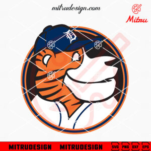 Detroit Tigers Paws SVG, Cute Tigers Baseball Mascot SVG, PNG, DXF, EPS, Vector