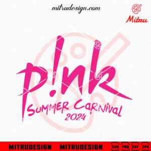 Pink Summer Carnival 2024 SVG, PNG, DXF, EPS, Cutting Files