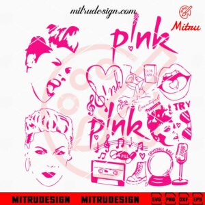 Pink Tour Merch Bundle SVG, Summer Carnival Music SVG, PNG, DXF, EPS, Shirt Design