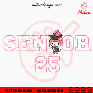 My Melody Senior 25 SVG, PNG, DXF, EPS, Cutting Files