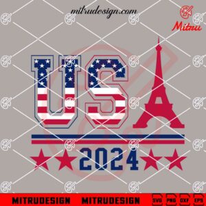 Team USA Paris 2024 SVG, USA Team Olympic SVG, PNG, DXF, EPS, Files