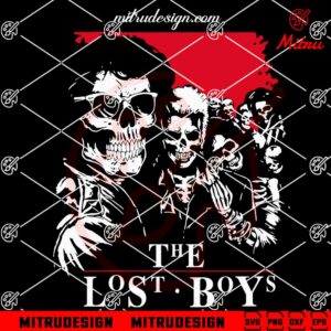 The Lost Boys Skull SVG, Vintage Halloween Movie SVG, PNG, DXF, EPS, Files