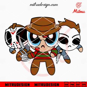 The Powerpuff Girls Horror Halloween SVG, PNG, DXF, EPS, For Cricut