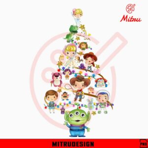 Toy Story Christmas Tree PNG, Digital Download