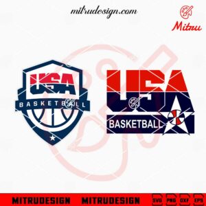 USA Basketball Team Logo SVG, Olympic Basketball SVG, PNG, DXF, EPS, Cricut