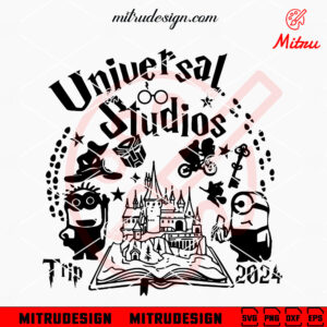 Universal Studio Trip 2024 SVG, Magical Castle SVG, Disney Universal Trip SVG, PNG, DXF, EPS