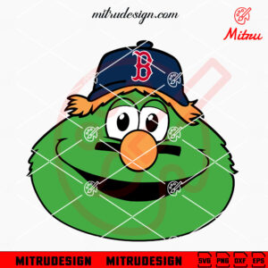 Wally Boston Red Sox Mascot Face SVG, Wally The Green Monster SVG, PNG, DXF, EPS