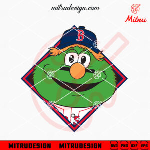 Wally Green Monster SVG, Boston Red Sox Mascot SVG, PNG, DXF, EPS, Files