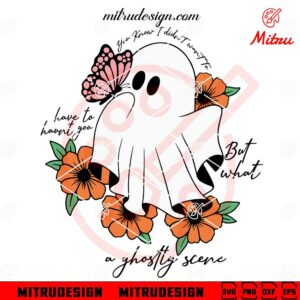 A Ghostly Scene SVG, Taylor Halloween Ghost SVG, PNG, DXF, EPS, Files