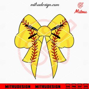 Softball Bow SVG, Softball Life SVG, PNG, DXF, EPS, Digital Download