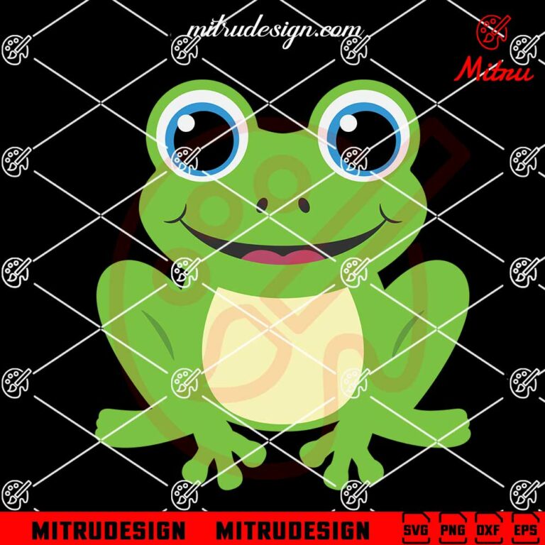 Vector Files Frog Baby Frog SVG, Cute Frog SVG, PNG, DXF, EPS, For Kids - mitrudesign.com