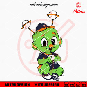 Baby Houston Astros Orbit Mascot SVG, PNG, DXF, EPS, Cricut