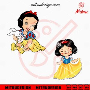 Baby Snow White SVG, PNG, DXF, EPS, Digital Download