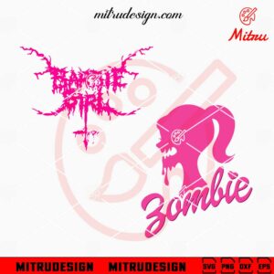 Barbie Halloween SVG, Barbie Zombie SVG, PNG, DXF, EPS, Designs