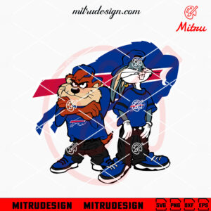 Bugs Bunny And Taz Buffalo Bills SVG, Looney Tunes Bills SVG, Cut Files