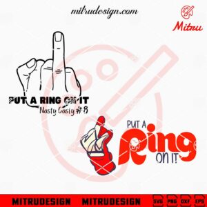 Castellanos Phillies Put A Ring On It SVG, Funny Castellanos Middle Finger SVG