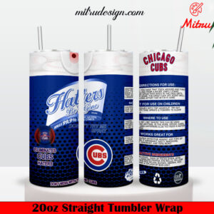 Chicago Cubs Haters Be Gone 20oz Skinny Tumbler Wrap PNG, Files