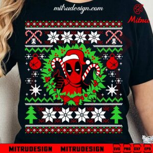 Deadpool Ugly Christmas Sweater SVG, PNG, DXF, EPS, Digital Files