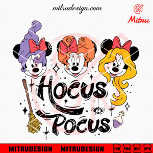 Minnie Mouse Hocus Pocus SVG, Minnie Sanderson Sisters SVG, Digital Download