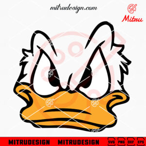 Donald Duck Face SVG, PNG, DXF, EPS, Files For Shirt