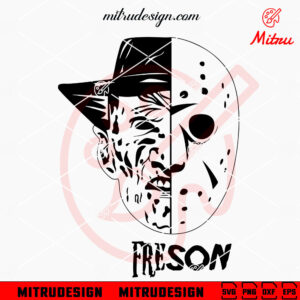 Jason Freddy Face SVG, Freddy Krueger, Jason Voorhees, Horror Killers SVG